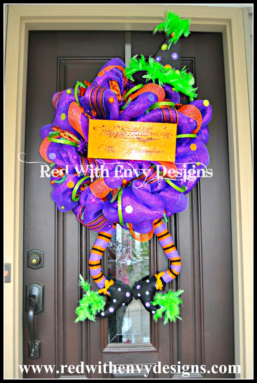 Halloween Wreath, Deco Mesh Wreath, Mesh Wreath, Wreath, Witch Wreath, Halloween Decor, Halloween Decoration