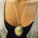 Victorian style Lady cameo Locket--Mothers Day Gift