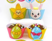 Printable Easter Cake Wrappers And Toppers PDF - INSTANT DOWNLOAD