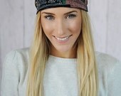 Bohemian Headband Stretchy Patchwork Printed Accordion Wide Headband for Women