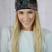 Bohemian Headband Stretchy Patchwork Printed Accordion Wide Headband for Women