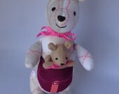 Kangaroo Plush Toy, Stuffed Animal, Stuffed Doll, Sock Monkey