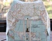 World Map Prints Backpack/Atlas Large Backpack/Travel,School,Daily Backpack/Unisex  Rucksack /Earth /