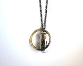 The pyrite in a bottle necklace