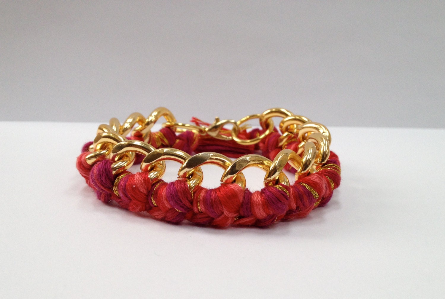 Chunky Woven Chain Bracelet