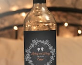 12 personalised wine labels for Weddings/Bridesmaids/Partys