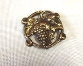 Antique Pin, Sash Brooch, Victorian, Edwardian, Grape Wreath, Art Nouveau, Late 19th Century