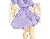 Plus Size (or any size) Vintage Dress Sewing Pattern - PDF - Pattern No 111 Shelby