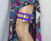 Flask Garter - 4oz FLASK - Purple- great gift for 21st birthday