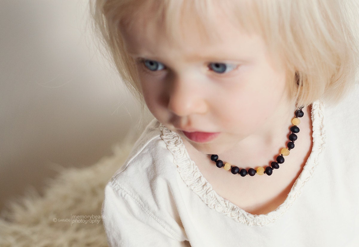 Raw amber teething necklace. Maximum pain relief - Gumstone