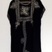Vintage Tribal Smock Oversized Dress Black and White (size 8-14)