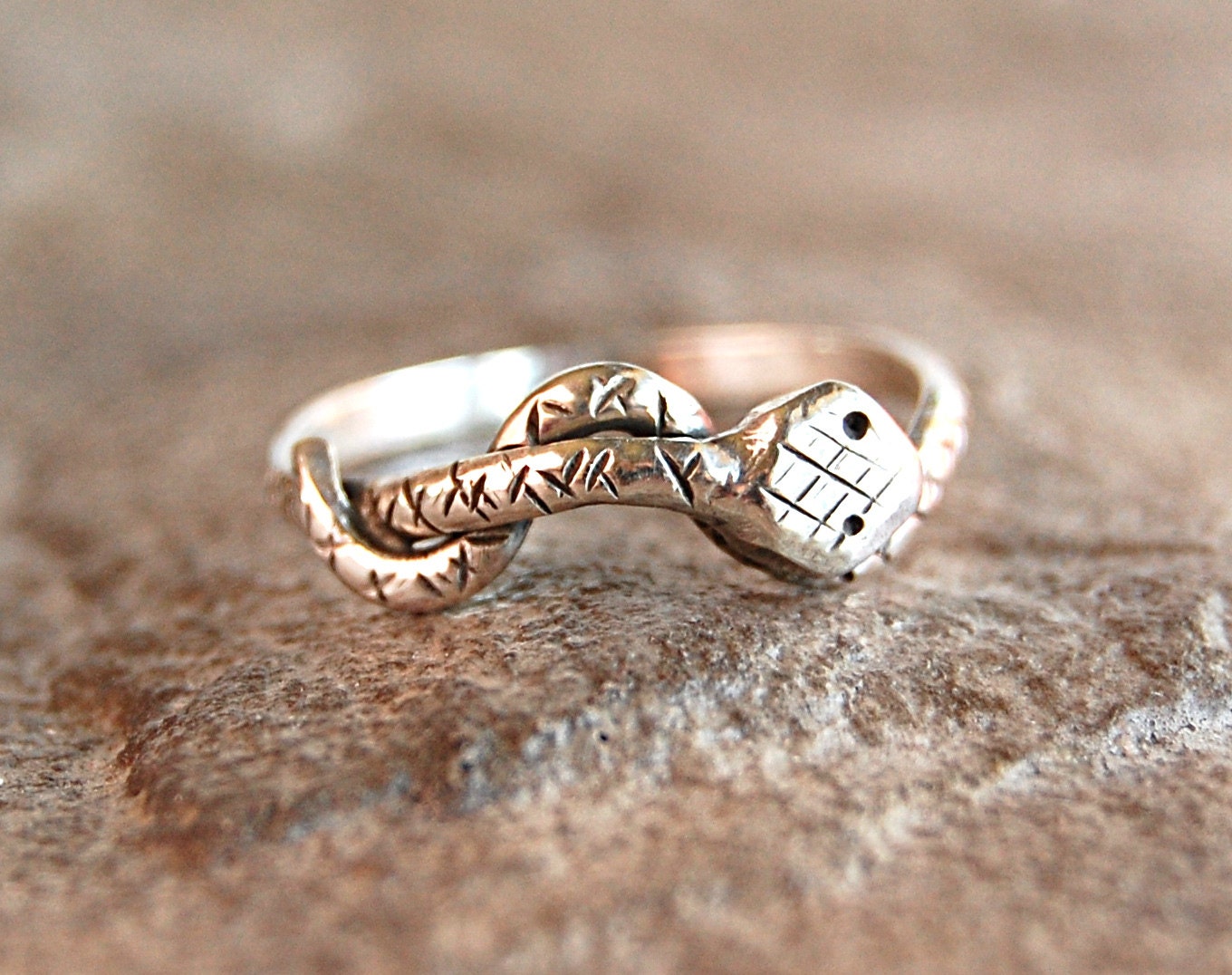 Sterling Silver Snake Ring