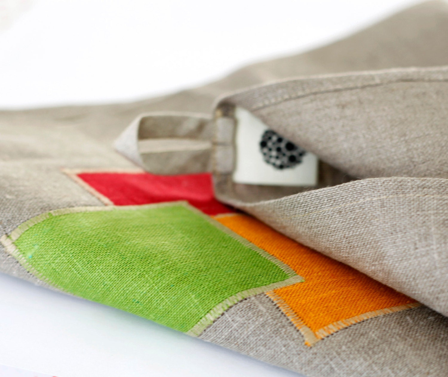 Tea towel for kitchen - gray natural linen towel - reusable 18x26 inch size