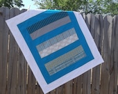 Modern Baby Boy Quilt, Blue Grey Baby Quilt, Modern Baby Quilt