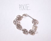 Pentagram bracelet - Seven Silver Witch charms