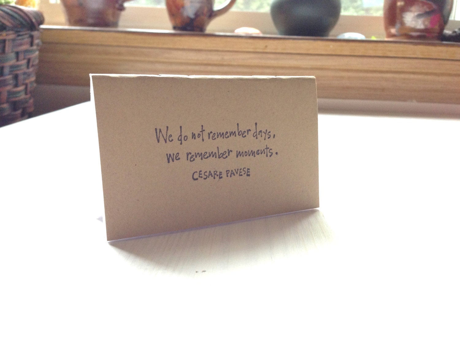 Writing Notebook: Inspiration, Quote, Brown, Kraft, Jotter, Mini Journal, Small Notebook, Stamped, Unique
