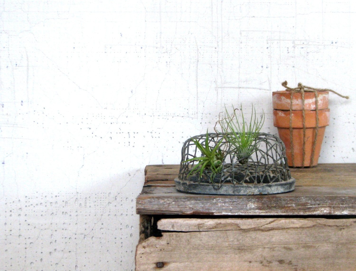 flower frog - vintage farmhouse garden home decor