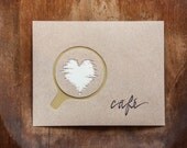Hand Cut Wall Art: Cafe COFFEE LOVE 8x10" wall art