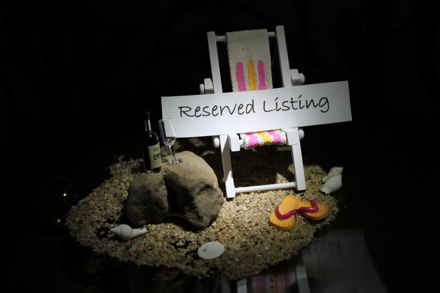 Reserved for Lorraine - Custom Beach Theme Wedding Cake Topper - by Landscapes In Miniature