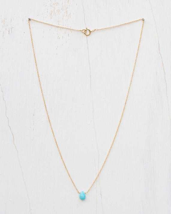 Turquoise Tear Drop Necklace