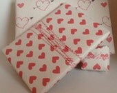 Valentine's Day Gift Wrap, Valentine's Day Wrapping Paper, Recycled Wrapping Paper, Hearts Wrapping Paper - 4 Individual Sheets of Gift Wrap Il_170x135