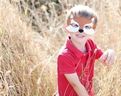CHILD Fox mask and tail set Halloween costume Photography prop