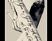 99 Cents-I LOVE PARIS- jpg. Vintage Page Digital Art Print Mixed Media