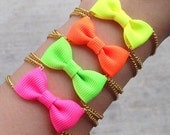 Neon Bow Bracelets