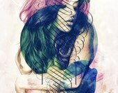 Ecstasy Woman Digital Art  - signed museum quality giclée fine art print 16" x 20"