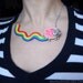 Nyan Cat Internet Meme Geek Necklace, Valentines Day Gift