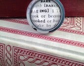 Kitchen Drawer and Cabinet Knob or Pull Customizable Word Choices Chrome Finish Dictionary Book Page Unique Mother's Day Gift