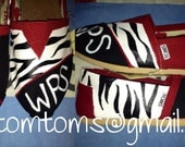 Arkansas Razorbacks Custom TOMS with Zebra Print