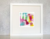 Modern Abstract Art Print - 4"x4" reproduction from original oil painting