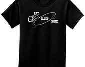 Eat Sleep Rope, Western Rodeo Theme, Childrens Youth TShirt Sizes: XS (4-5), S (6-8), M (10-12), L (14-16), XL (18-20)