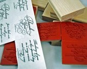 STAMPIN UP Stamp Set  - 1999 Rubber Stamps Never Used - Retired Mint Condition "Elegant Greetings" - 8 piece Unmounted  Rubber Stamp Set