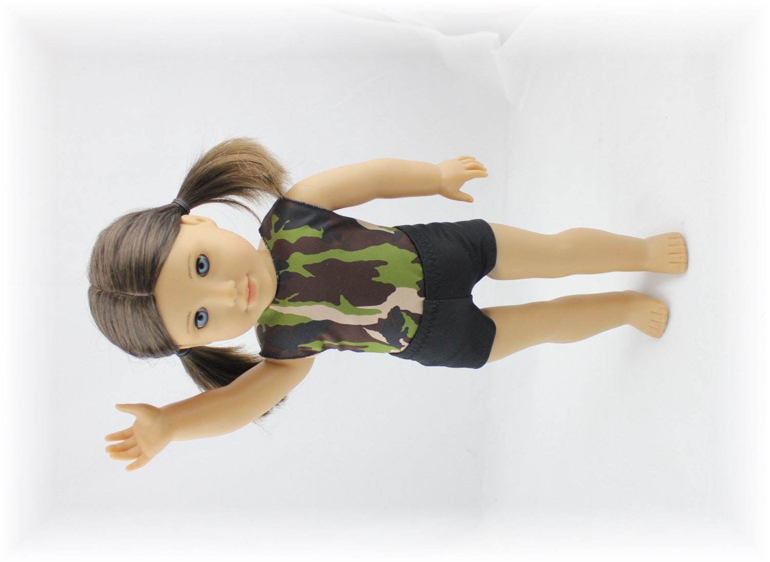 Black Spandex Shorts for American Girl Doll