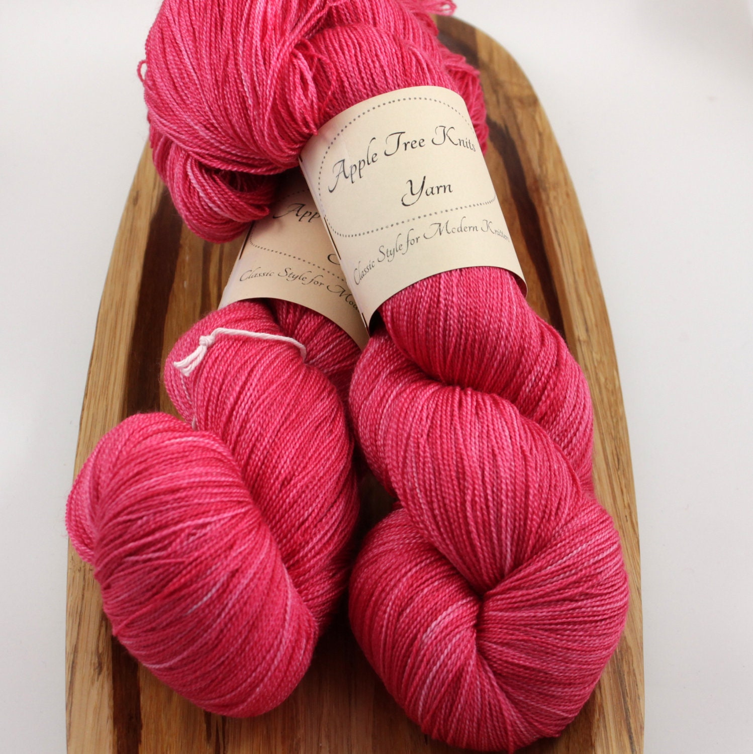 Stellar Lace - Azalea, hand-dyed, 2-ply merino/silk 1085 yds