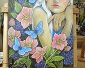 BLUE DREAMS - ORIGINAL,  Acrylic on canvas by Linda Ravenscroft