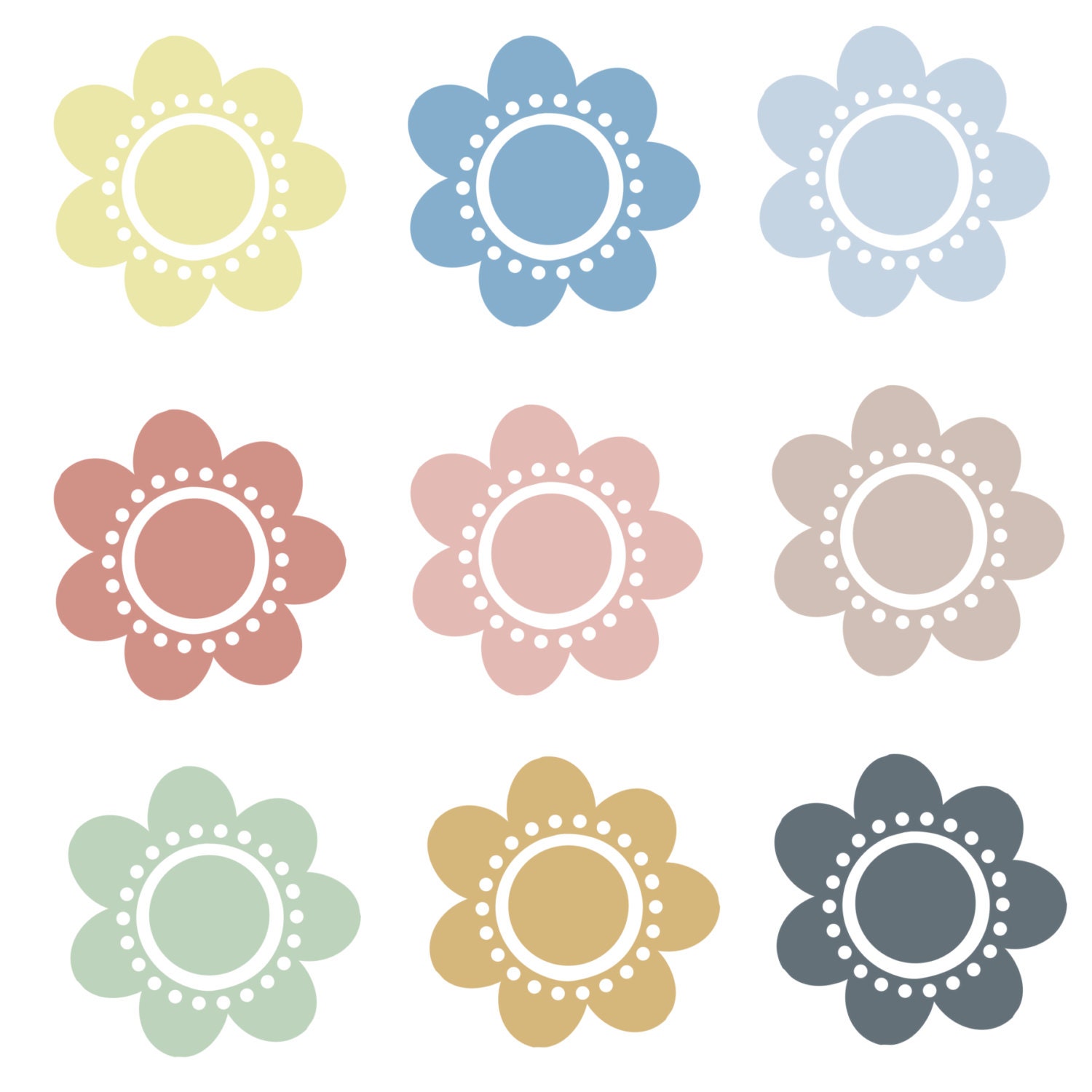 INSTANT DOWNLOAD // Digital Clip Art // Vintage Clip Art Flowers // Spring Floral Clipart // Vintage Flowers Il_170x135