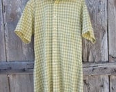 60s Plaid Shirt by Arrow Cum Laude, Men's M // Vintage Button-up Short Sleeve Summer Shirt