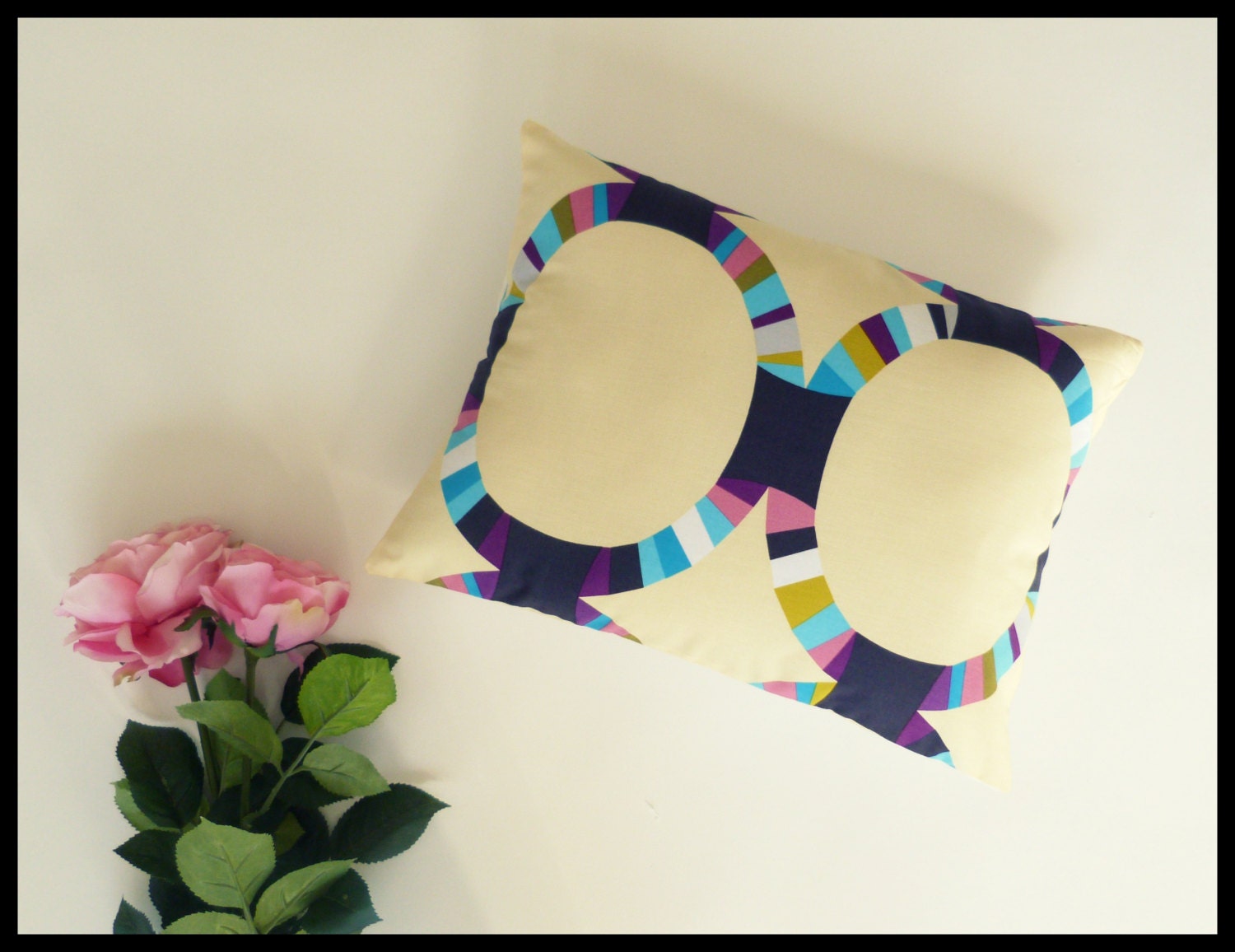 Spring trend - Pillow sham - Decorative throw pillow - Handmade pillow - Designer fabric - 12X16 inches