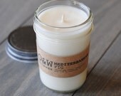 Oakmoss & Amber, Natural Soy Candle in Reusable Glass Jar, eco-friendly