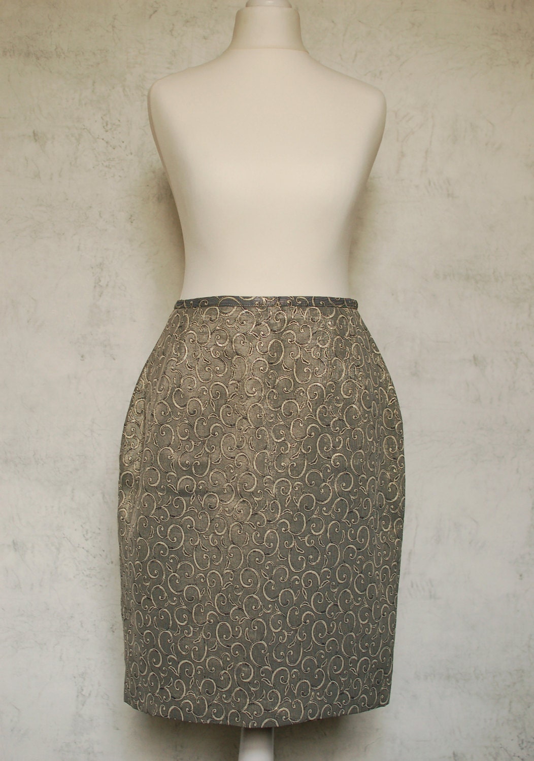 VTG 80s gold/bronze skirt - Silkheaven