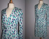 Vintage 1980s 1990s DVF Dian Von Furstenberg Wrap Dress