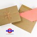 25 - A6 size - Brown Bag Envelopes - Paper Grocery Bag style - Recycled