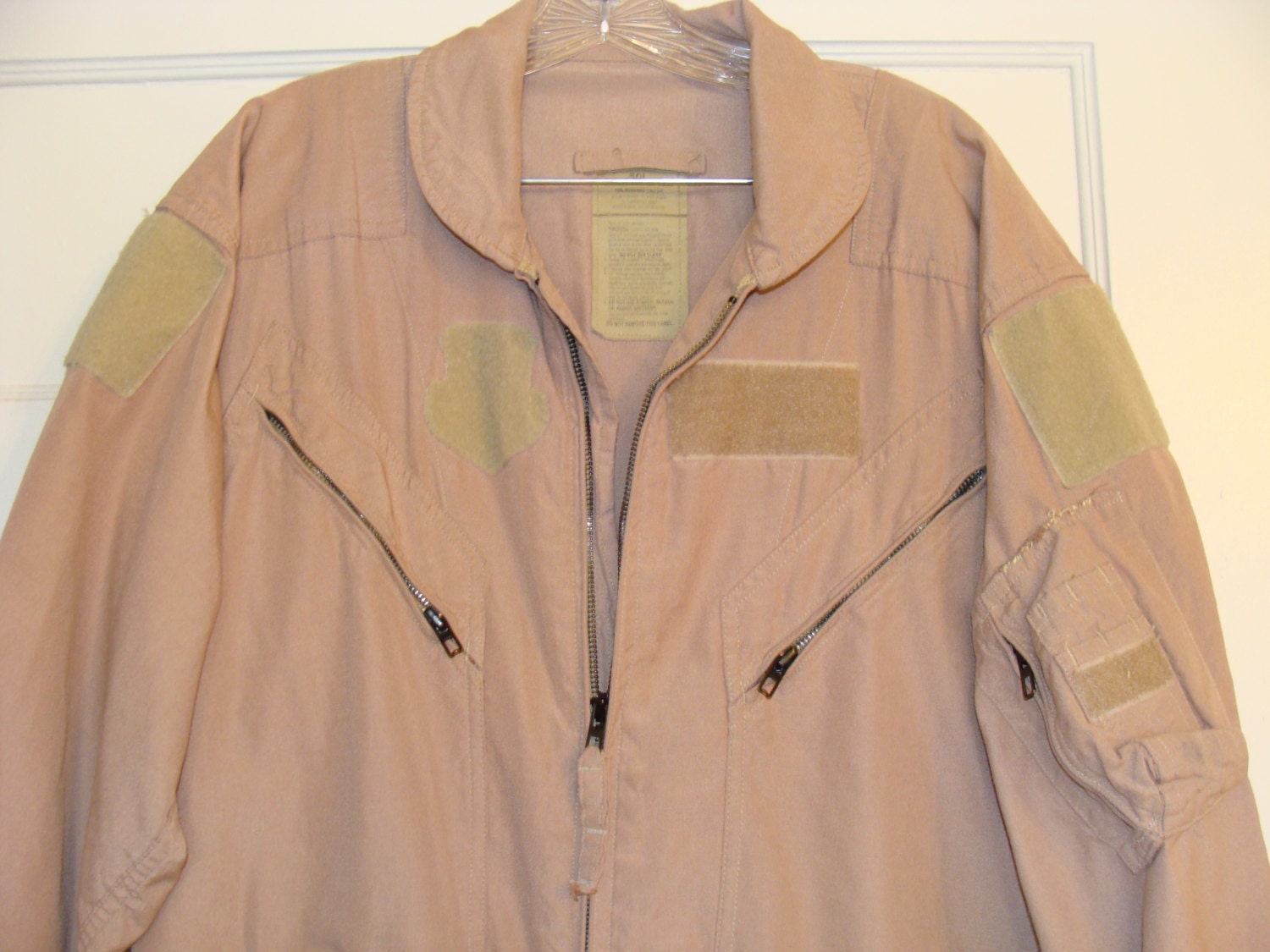 Vintage Military Issue Flight Suit Coveralls 50 L Flyers Men's Summer High Rank Officer Army Navy Air Force