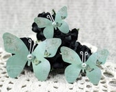 Meadow Butterflies - Handmade Scrapbooking Embellishment - 3 Pieces