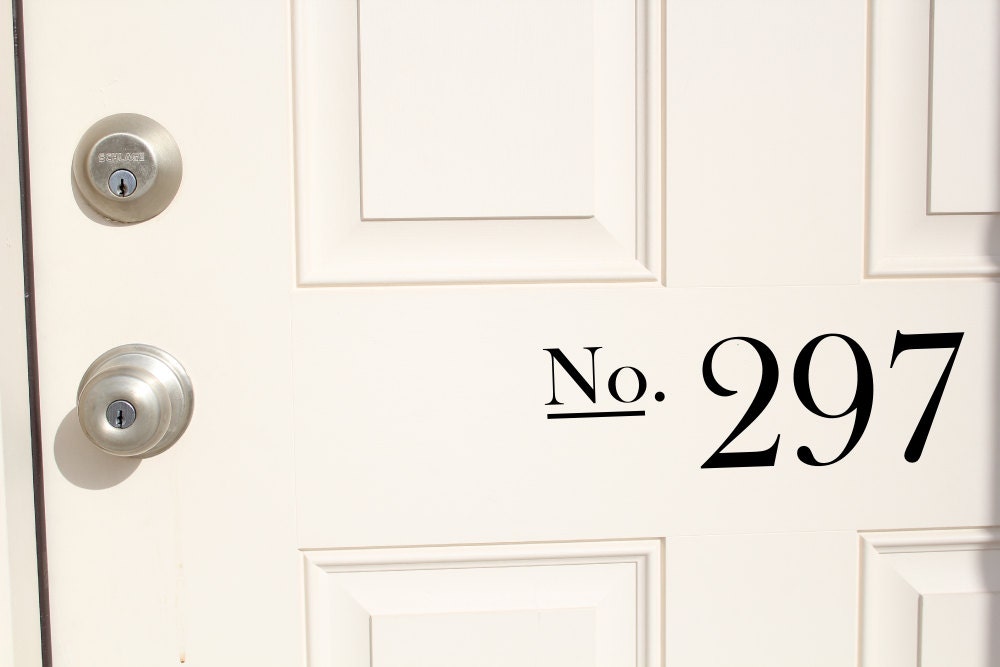 House Number Vinyl Sign/decal