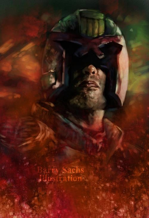 Judge Dredd Art Print 13x19