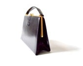 Kelly Bag / Black Purse / 60s Purse / Frame Purse / Structured Bag / Vintage Bags Purses / Women Bags Purses Handbags